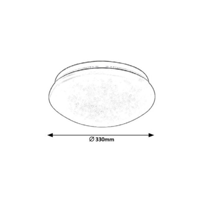 PLAFONJERA LED RABALUX VENDEL(*) KRUG 71105 18W 1460lm 4000K FI330 IP20